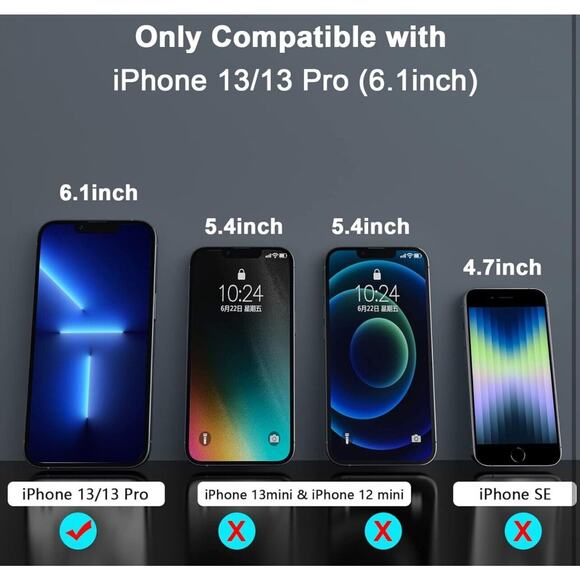 x3 Apple iPhone (13/13 Pro) Glass Screen Protector Ultra Thin Tempered NWT - Picture 5 of 9